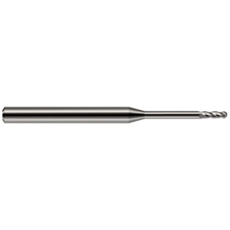 HARVEY TOOL Miniature End Mill - 2 Flute - Ball 811062